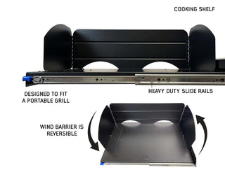 Camp Cargo Box Kitchen With Slide Out Sink, Cooking Shelf And Work Station | OVERLAND VEHICLE SYSTEMS