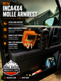 nca4x4 MOLLE window armrest system with modular storage pouches for Toyota 4Runner overland and off-road accessories