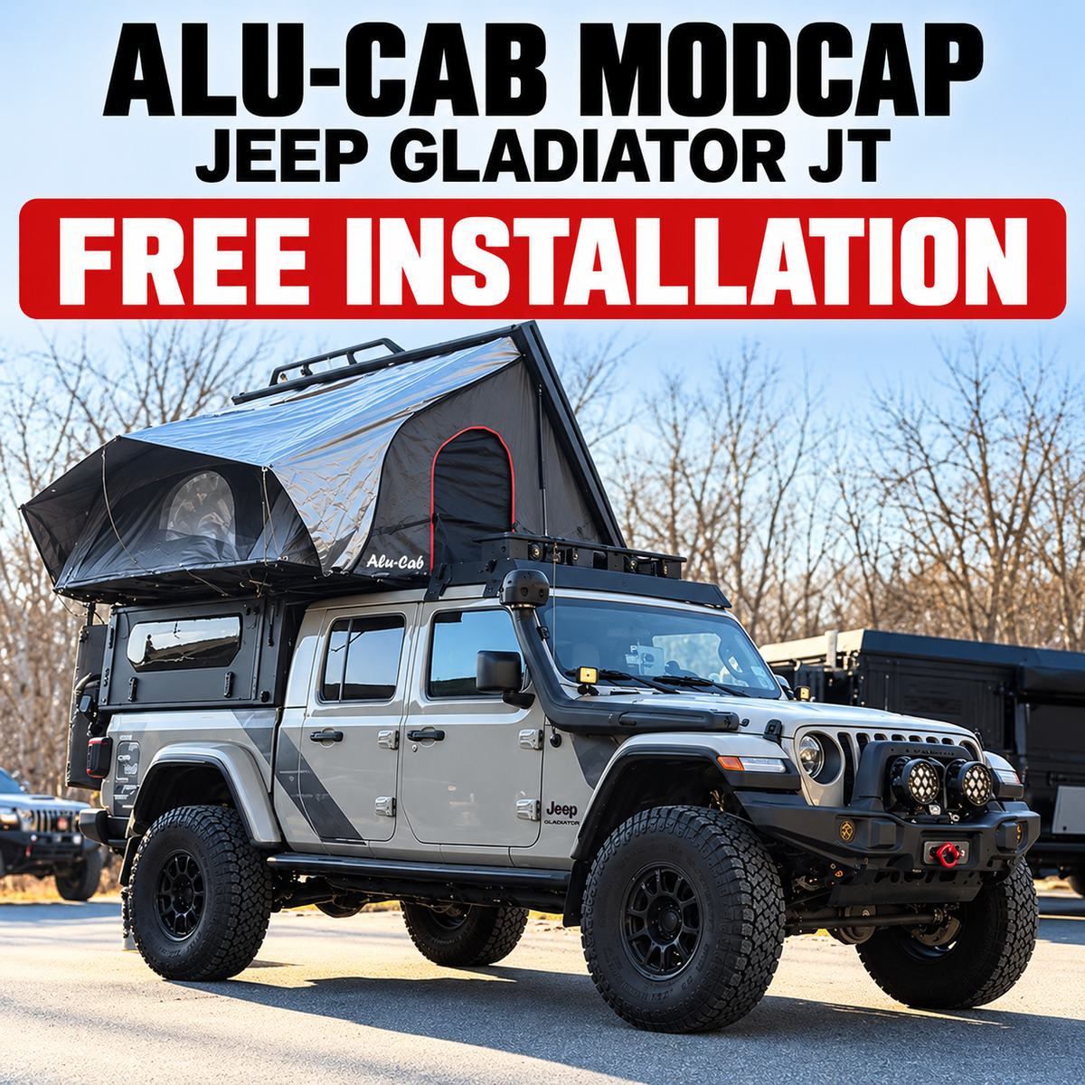 Alu-Cab ModCAP Jeep Gladiator Camper | 2019+ Gladiator JT