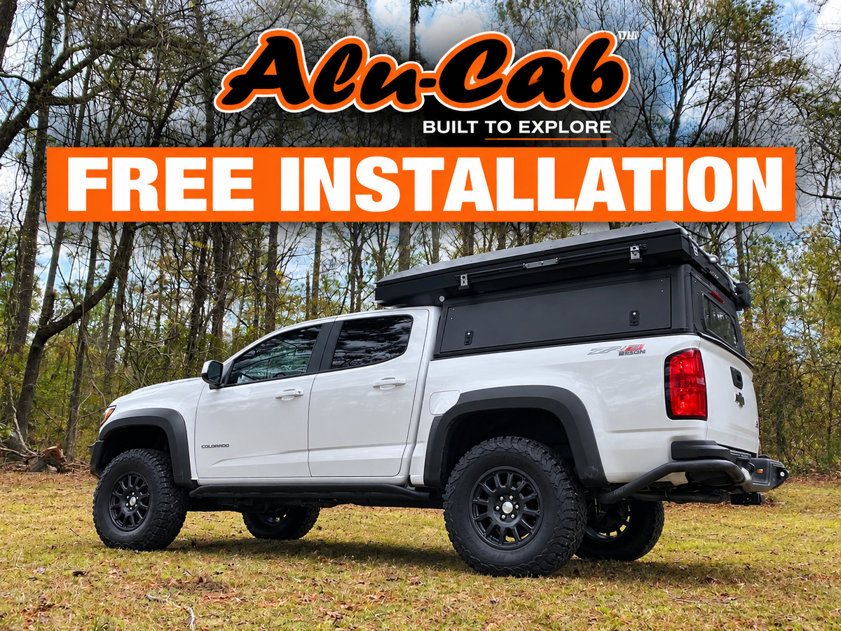 Alu-Cab ModCAP Camper | 2023+ Chevrolet Colorado & GMC Canyon 5' Bed