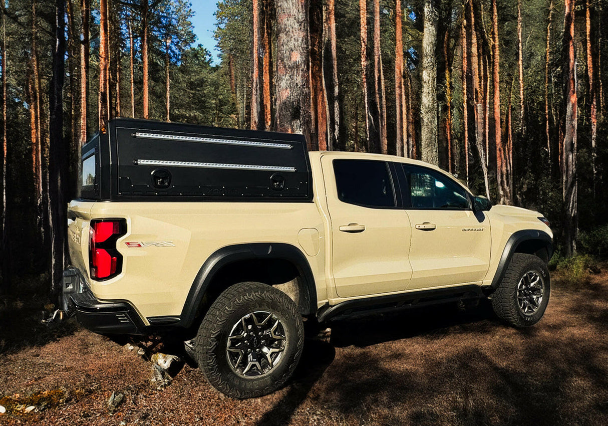 Full Wing Truck Cap Topper & Overland Camper Shell for Work, Camping & Off-Road | Dirtbox Overland