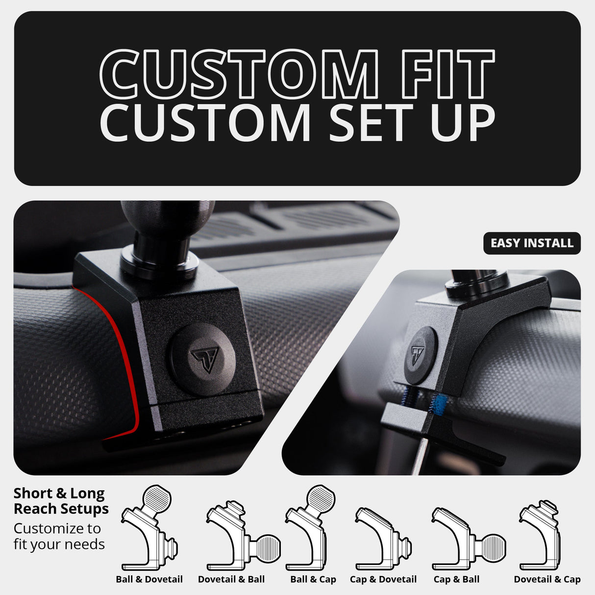 2021-2026 Ford Bronco LINK™ MagSafe Phone Mount With Top Dash Clip | 2" Arm | 6th Generation | (NOT FOR LEATHERETTE STITCHED DASH)