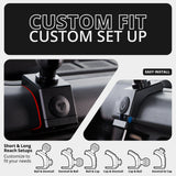2021-2026 Ford Bronco LINK™ 2-in-1 CB Microphone/Radio Mount With Top Dash Clip | 2" Arm | 6th Generation | (NOT FOR LEATHERETTE STITCHED DASH)