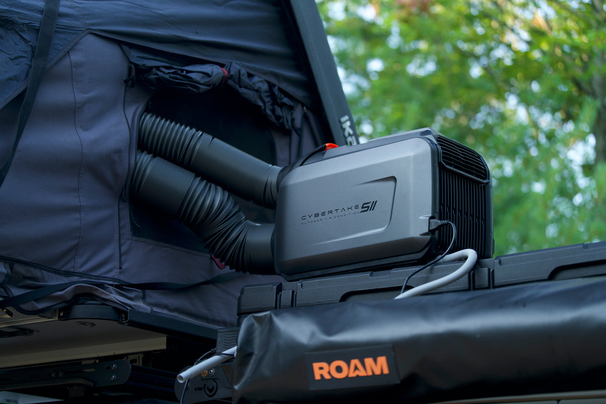 Cybertake S2 Pro portable air conditioner heater for overland camping rooftop tents vans and RVs