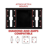 Fast Track Plus™  Console Device AMPS Bracket | Ford Super Duty - 3rd Gen (2011 to 2016) Bracket Only - NOT Compatible with Split Bench - (P/N FT02)