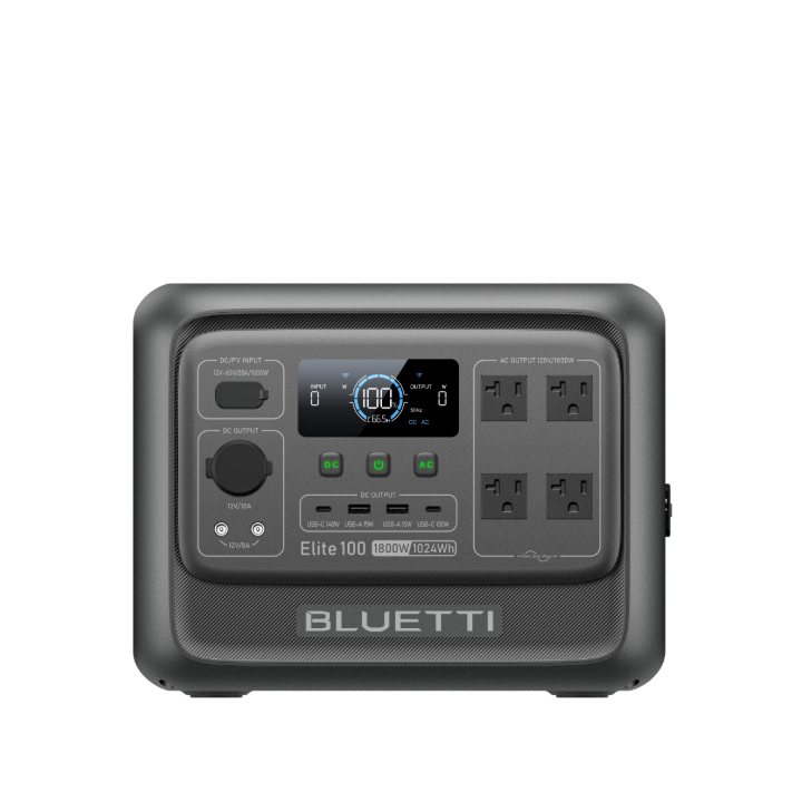 BLUETTI Elite 100 V2 portable power station for overlanding camping truck camper van RV off-grid power