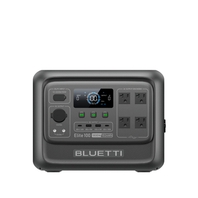 BLUETTI Elite 100 V2 portable power station for overlanding camping truck camper van RV off-grid power