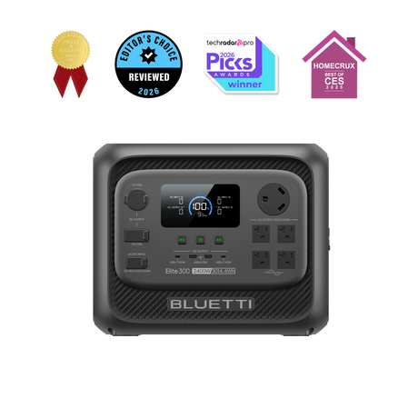 BLUETTI Elite 300 portable power station for overlanding camping truck camper van RV off-grid power