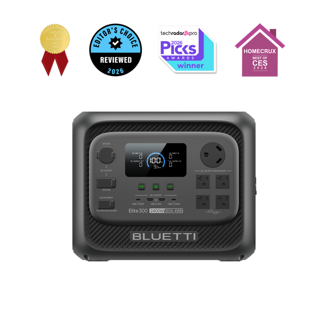 BLUETTI Elite 300 portable power station for overlanding camping truck camper van RV off-grid power