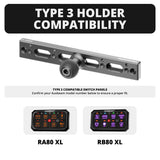 Auxbeam Holder | Slim Track Base | Choose Arm Length & Panel Type