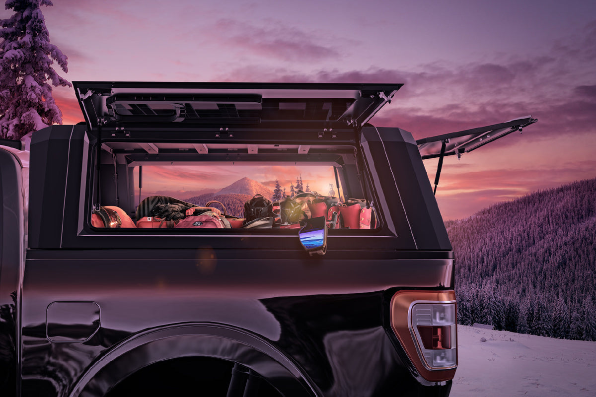 SmartCap EVO Sport gullwing access truck topper for Ford Ranger