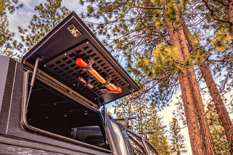 SmartCap EVOa Adventure integrated MOLLE panel and stainless steel gullwing storage