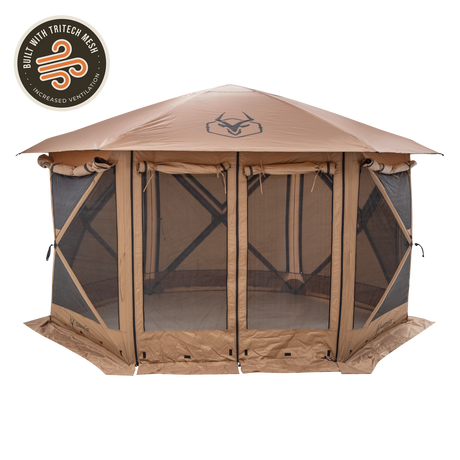 Gazelle G6 Cool Top 6-Sided Portable Gazebo - portable pop up camping gazebo for overlanding and backyard shade
