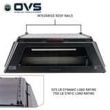 OVS Expedition Tacoma truck cap roof rails with 750 pound static load rating