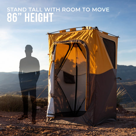 Gazelle GT100MS portable privacy shower tent camping feature image 3