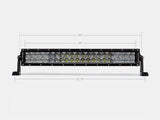 22" Dual Row 5D Optic OSRAM LED Bar