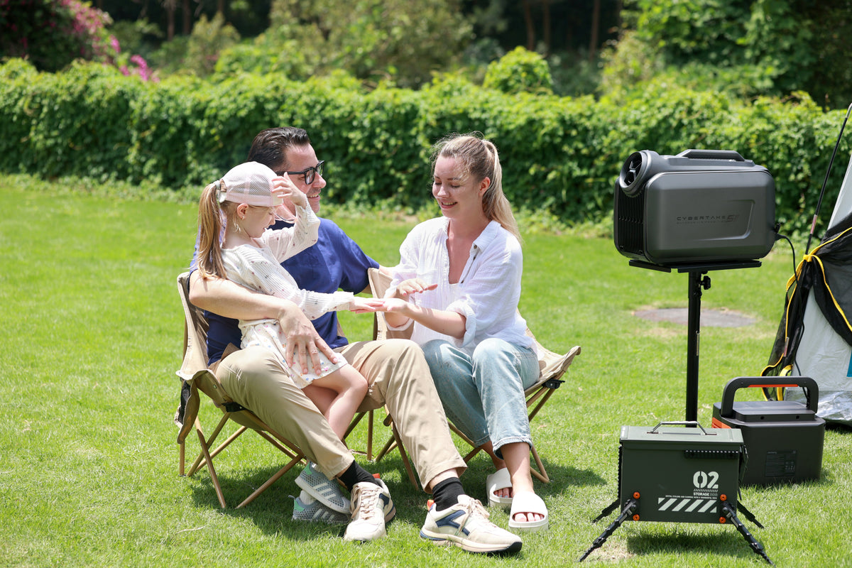 Cybertake S2 Pro portable air conditioner heater for overland camping rooftop tents vans and RVs