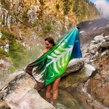 Adventure Towel Beach Size L with Pouch- Earth