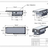 Aluminum pop up slide in overland truck campers