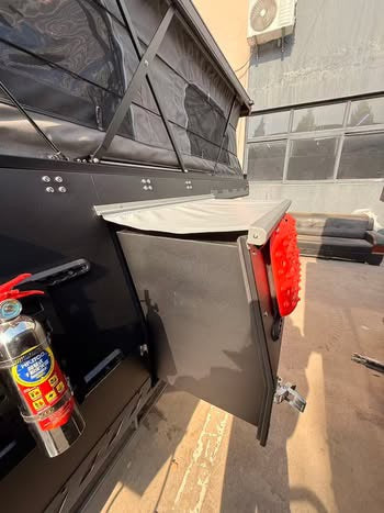 Aluminum pop up slide in overland truck campers