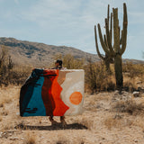Reversible Packable Blanket + Poncho- Nature