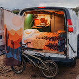 Reversible Packable Blanket + Poncho- Nature
