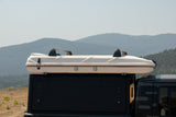 James Baroud Evasion hard shell rooftop tent closed in creme shell