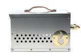 Reserve yours now! Hekla Combo: 304 Stainless Steel LavaBox, Stand/Grill, and Carry Bag