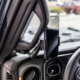 2024+ Jeep JL, Gladiator, and 4XE LINK™ Grab Handle Mount With Qi2.2/MagSafe Charging & Cooling Phone Holder | 3.5" Arm