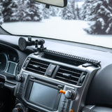 2010-2024 Toyota 4Runner Tackform Slim Track Dash Bracket With MagSafe Phone Mount, Midland MXT275/575 Magnetic Radio Holder & GoPro/Action Camera Mount