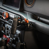 2018 - 2023 Jeep JL, Gladiator, and 4XE LINK™ Grab Bar Mount With Qi2.2/MagSafe Charging & Cooling Phone Holder | 2" Arm