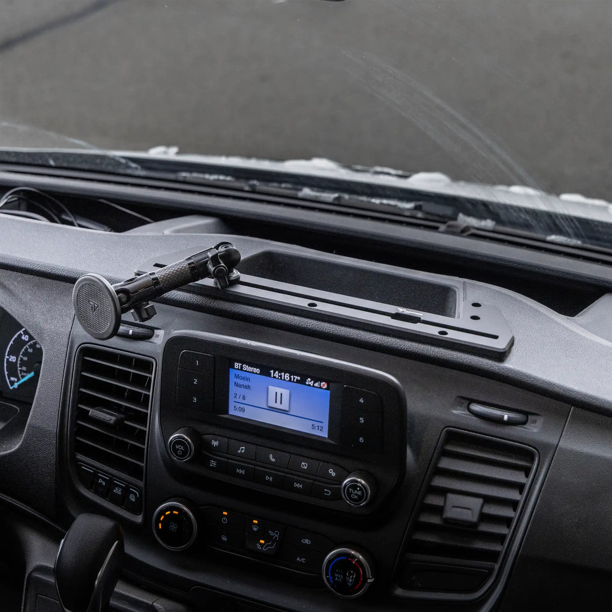2020+ Ford Transit (Not Compatible With Transit Connect) Tackform Slim Track Dash Bracket With MagSafe Phone Mount