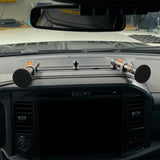 2024+ Ford F-150 (See Compatibility Info For Specific Year/Trim Fitment Details) Tackform Slim Track Dash Bracket With MagSafe Phone Mount and Magnetic Radar Detector Holder  | Telescoping Arm