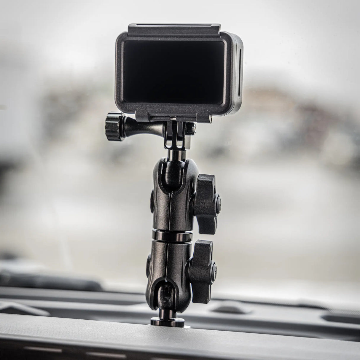 LINK™ GoPro Mount | Accessory Ready Dash and Grab Handle Compatible | 2021+ Ford Bronco | 3.5" Arm