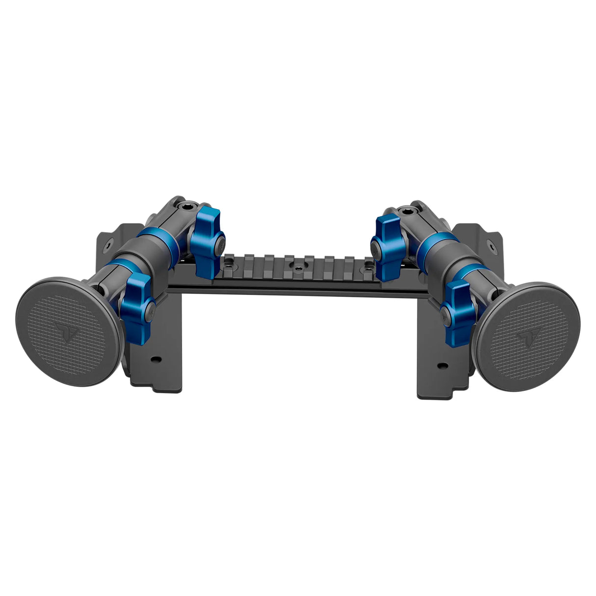 2022 Ford Super Duty (Compatible With 12” Screen ONLY) Tackform Assault Track Picatinny Dash Bracket With Dual MagSafe Phone Mounts