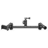 2010-2024 Toyota 4Runner Tackform Assault Track Picatinny Dash Bracket With 20LITE Phone, Midland MXT275/575 Magnetic Radio Mount, & GoPro Action Camera Holder