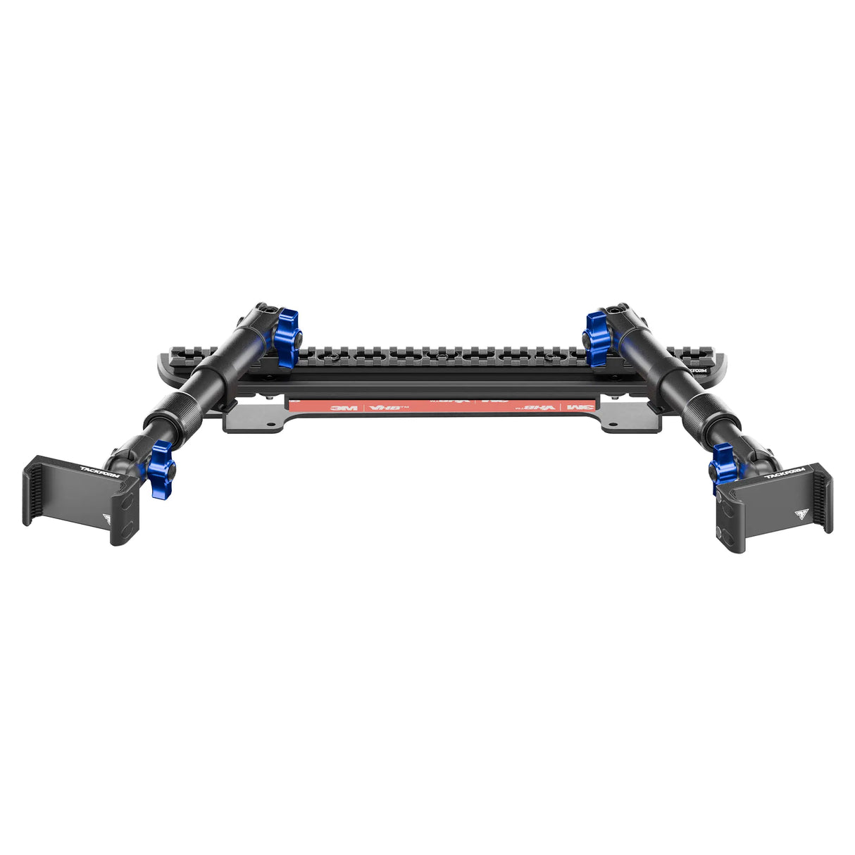 2024+ Ford F-150 (See Compatibility Info For Specific Year/Trim Fitment Details) Tackform Assault Track Picatinny Dash Bracket With Dual 20LITE Phone Mounts | Telescoping Arm