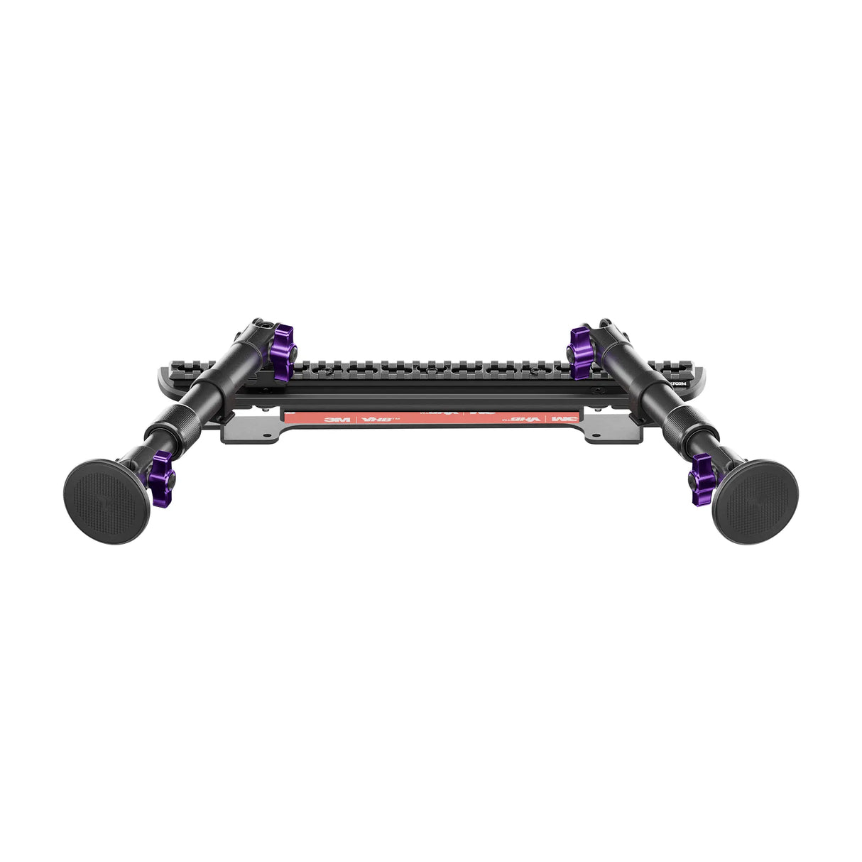 2024+ Ford F-150 (See Compatibility Info For Specific Year/Trim Fitment Details) Tackform Assault Track Picatinny Dash Bracket With Dual MagSafe Phone Mounts | Telescoping Arm