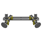 2023-2026 Ford Super Duty (F-250 Through F-600) Tackform Slim Track Dash Bracket With Dual MagSafe Phone Mounts