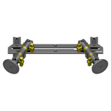 2023-2026 Ford Super Duty (F-250 Through F-600) Tackform Slim Track Dash Bracket With Dual MagSafe Phone Mounts