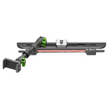 2024+ Ford F-150 (See Compatibility Info For Specific Year/Trim Fitment Details) Tackform Slim Track Dash Bracket With 20LITE Phone Mount and Magnetic Radar Detector Holder | Telescoping Arm