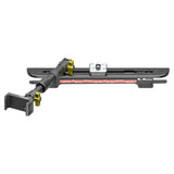 2024+ Ford F-150 (See Compatibility Info For Specific Year/Trim Fitment Details) Tackform Slim Track Dash Bracket With 20LITE Phone Mount and Magnetic Radar Detector Holder | Telescoping Arm