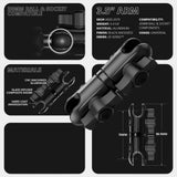 LINK™ GoPro Mount | Accessory Ready Dash and Grab Handle Compatible | 2021+ Ford Bronco | 3.5" Arm