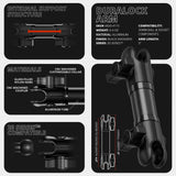 Magnetic Tablet Holder | Slim Track Base | 5" DuraLock™ Arm