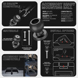 LINK™ GoPro Mount | Accessory Ready Dash and Grab Handle Compatible | 2021+ Ford Bronco | 3.5" Arm