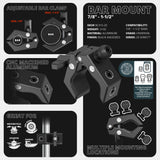 2024+ Toyota Tacoma & 2025+ Toyota 4Runner Passenger Side Grab Handle Mount with Universal Phone Cradle