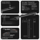 Build Your Own 2023-2026 Ford Super Duty (F-250 Through F-600) Tackform Slim Track Dash Bracket