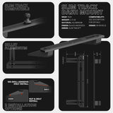 2023-2026 Ford Super Duty (F-250 Through F-600) Tackform Slim Track Dash Bracket With 20LITE Phone & Tablet Mounts