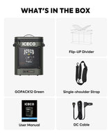 GOPack12 Single Zone Portable Backpack Cooler | ICECO | 12L