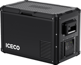 ICECO VL45ProD dual zone 12V portable fridge freezer black for overlanding camping RV and truck builds